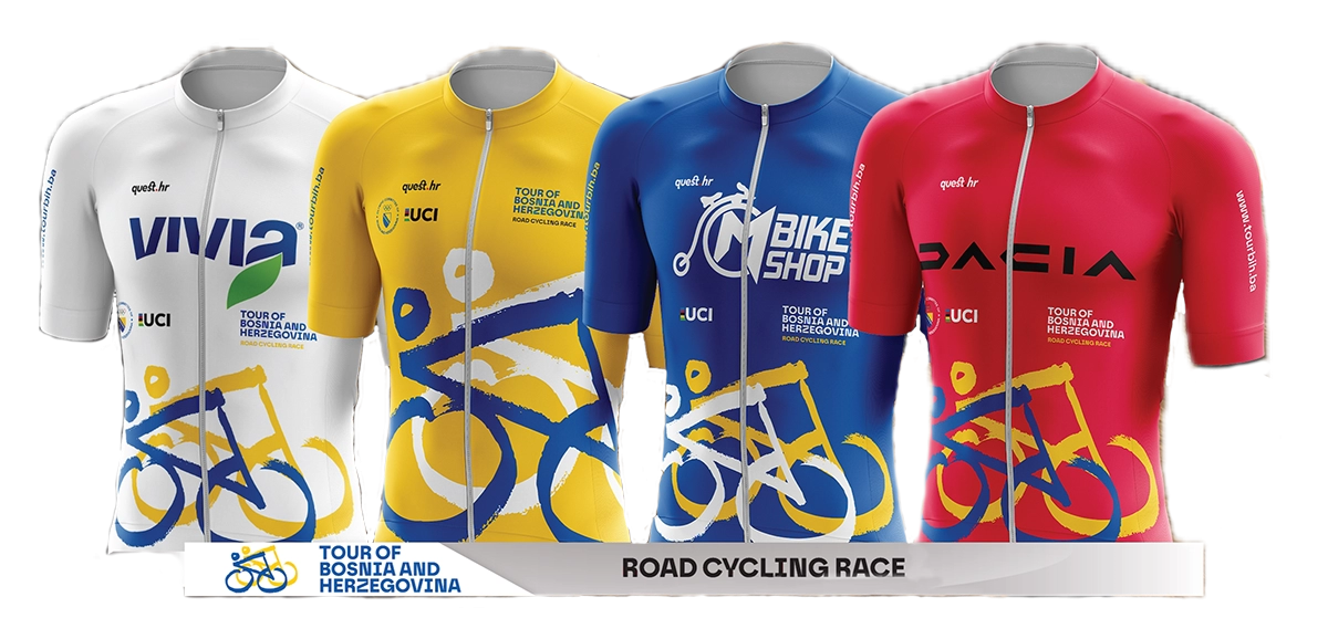 BOJE POBJEDE: Dresovi koji će ispisati povijest prvog izdanja Tour of Bosnia and Herzegovina